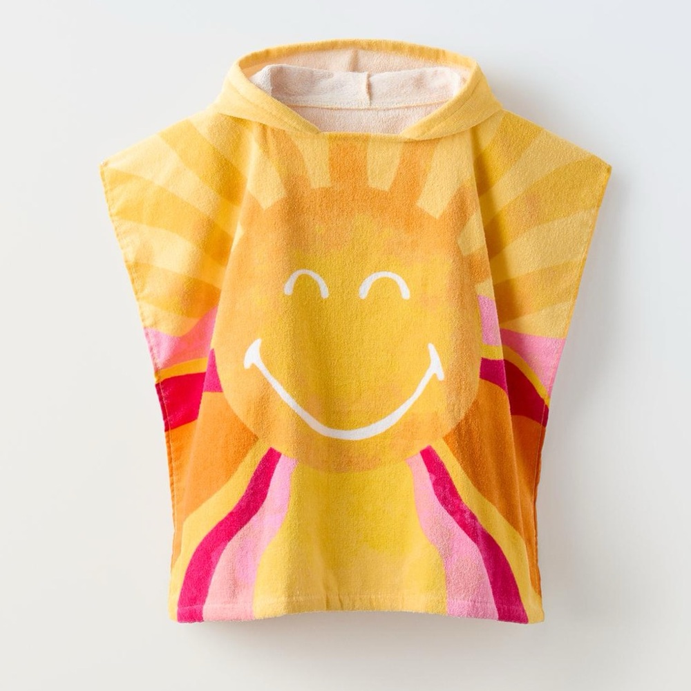 Zara Yellow and Orange Hooded Towel